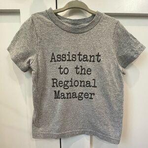 The Office tv show short sleeve cotton shirt. Boys 2T.